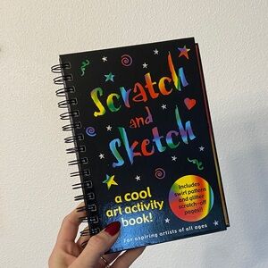 Kids scratch & sketch drawing book arts & crafts Easter Basket filler 🧺 gifts
